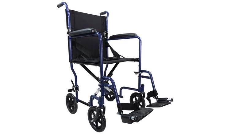 Aidapt Steel Compact Blue Transit Chair - McGrocer