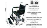 Aidapt Steel Compact Transport Wheelchair - McGrocer