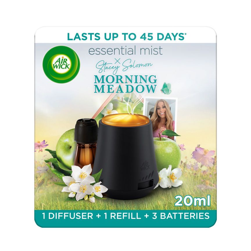 Air Wick Morning Meadow Essential Mist Diffuser Lasts up to 45 days - McGrocer