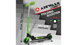 Airwalk Comet Light Up Foldable 2 Wheel Scooter - Green - McGrocer