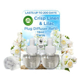 Airwick Crisp Linen & Lilac Plug In Twin Refill   2 x 19ml - McGrocer