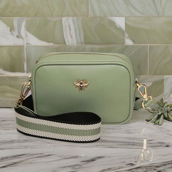 Alice Wheeler Mini Mayfair Sage Crossbody Bag - McGrocer