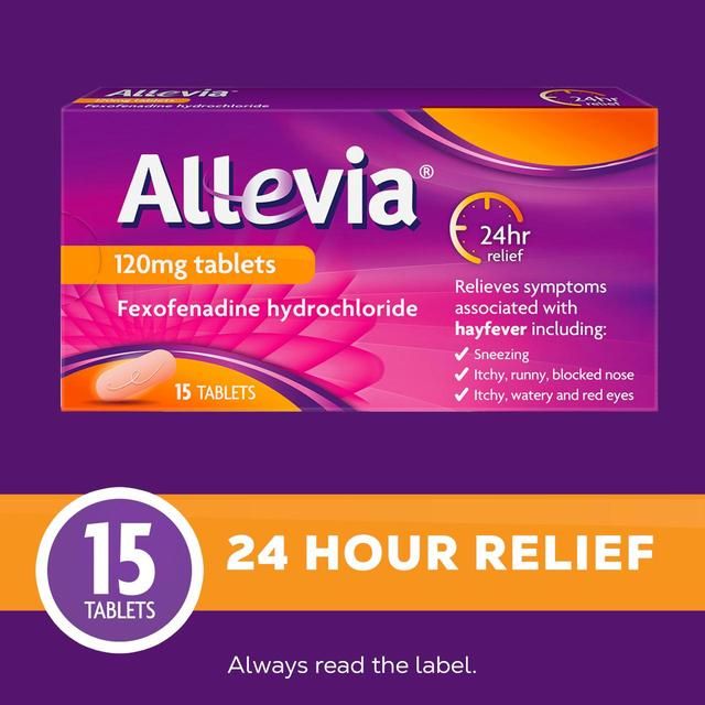 Allevia Hayfever Allergy Relief Tablets Fexofenadine   15 per pack - McGrocer