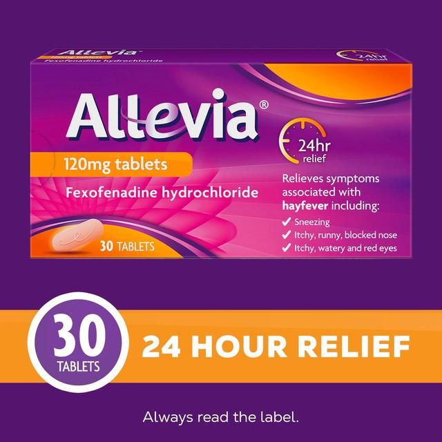 Allevia Hayfever Allergy Relief Tablets Fexofenadine 30 per pack - McGrocer
