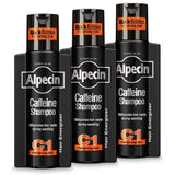 Alpecin Black Mens Shampoo | Hair Growth Shampoo 3 x 250ml - McGrocer
