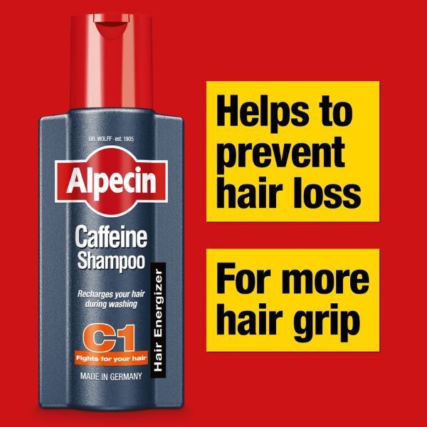Alpecin Caffeine Shampoo XXL 3x 375ml | Prevents Hair Loss - McGrocer