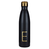 Alphabet Water Bottle Black Letter E - McGrocer