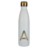 Alphabet Water Bottle Cream Letter A - McGrocer