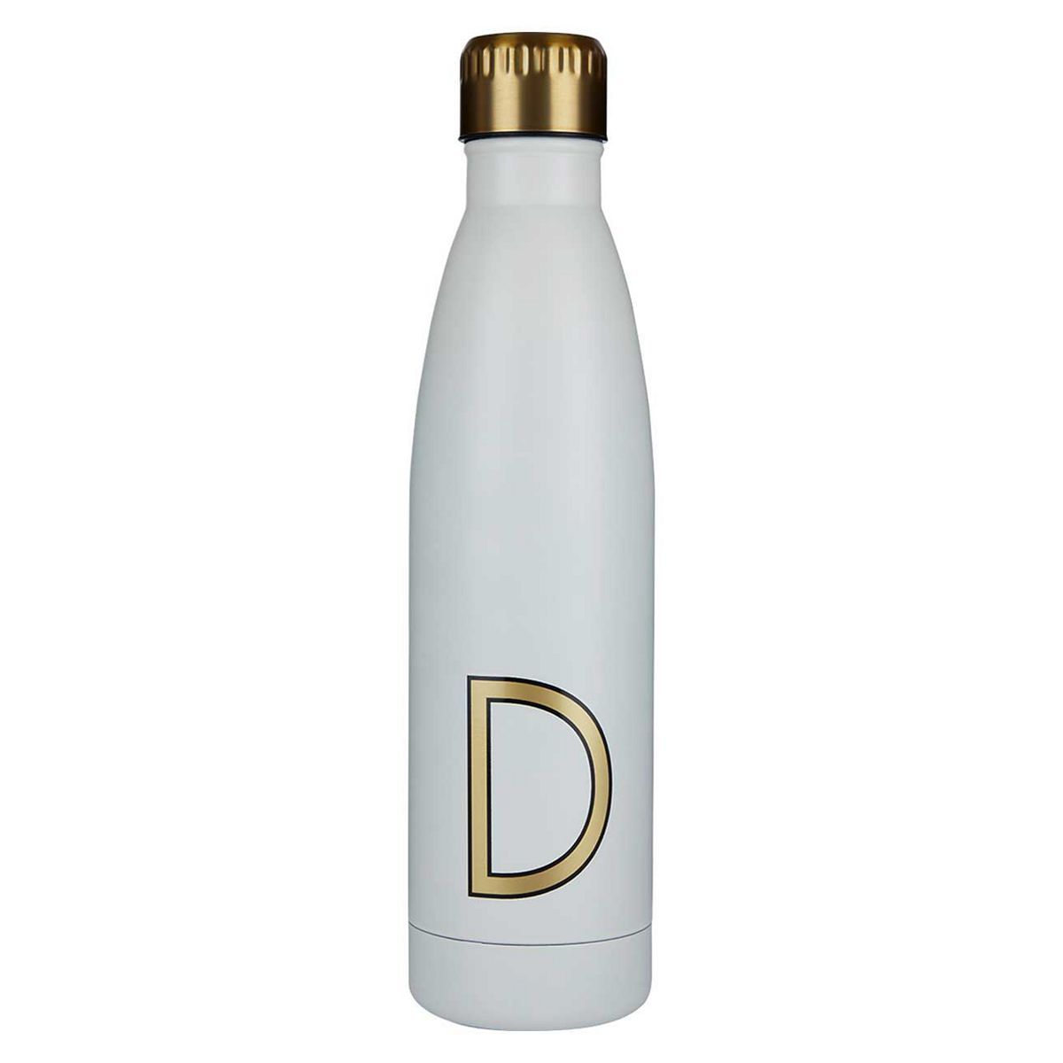 Alphabet Water Bottle Cream Letter D - McGrocer