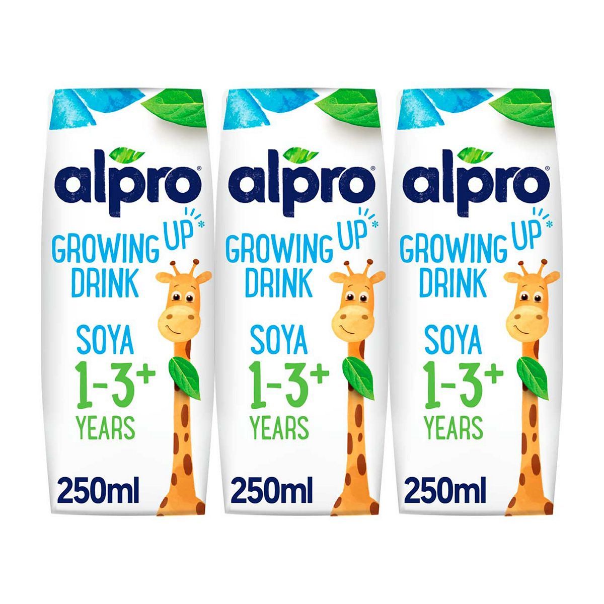 Alpro Soya Growing Up Drink 1-3+ Years Multipack 3x250ml - McGrocer