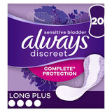 Always Discreet Incontinence Liners Long+ 20, For Sensitive Bladder - McGrocer