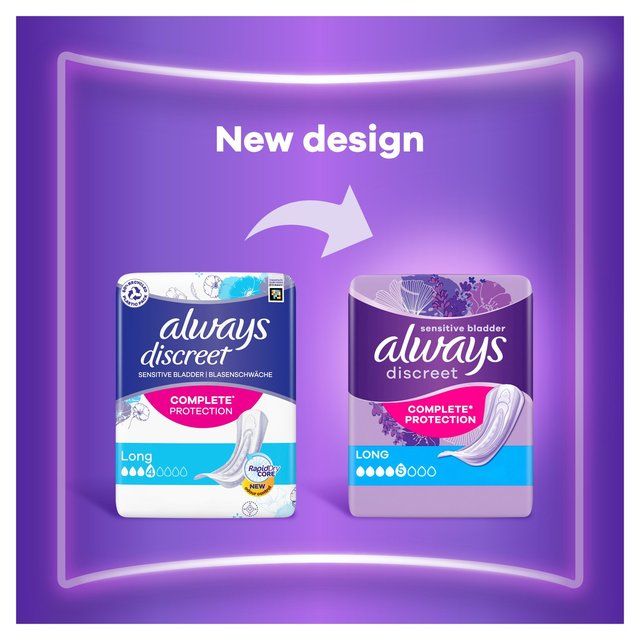 Always Discreet Incontinence Pads Long   10 per pack - McGrocer