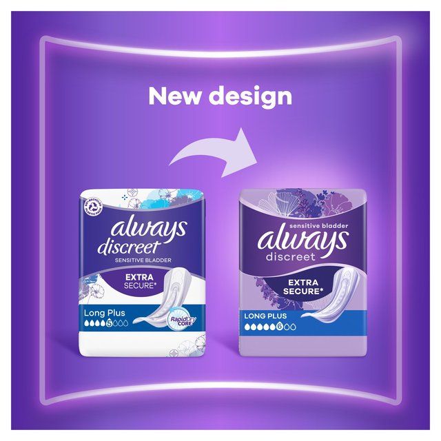 Always Discreet Incontinence Pads Long Plus   8 per pack - McGrocer