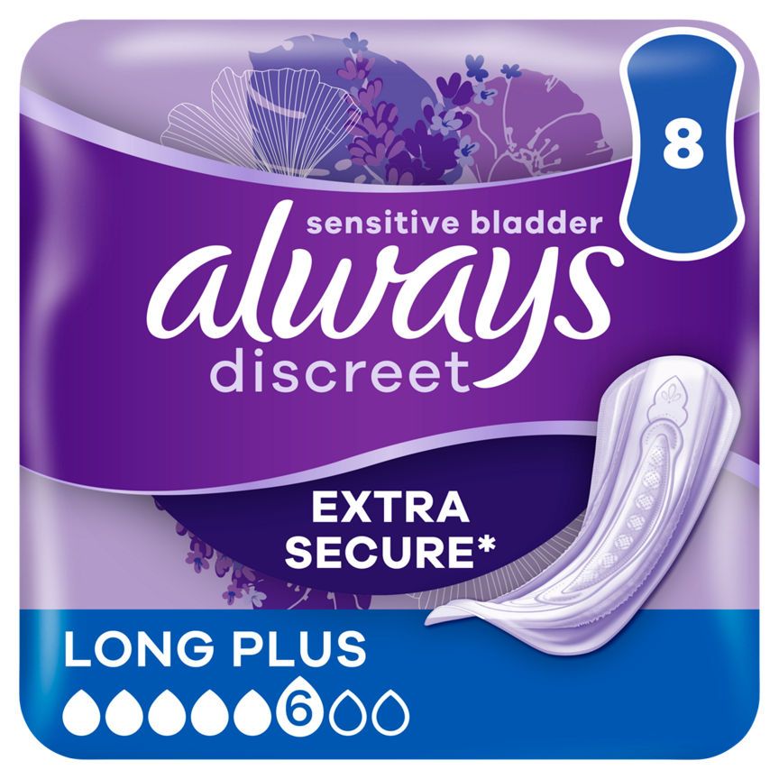 Always Discreet Incontinence Pads Plus Women Long Plus - McGrocer