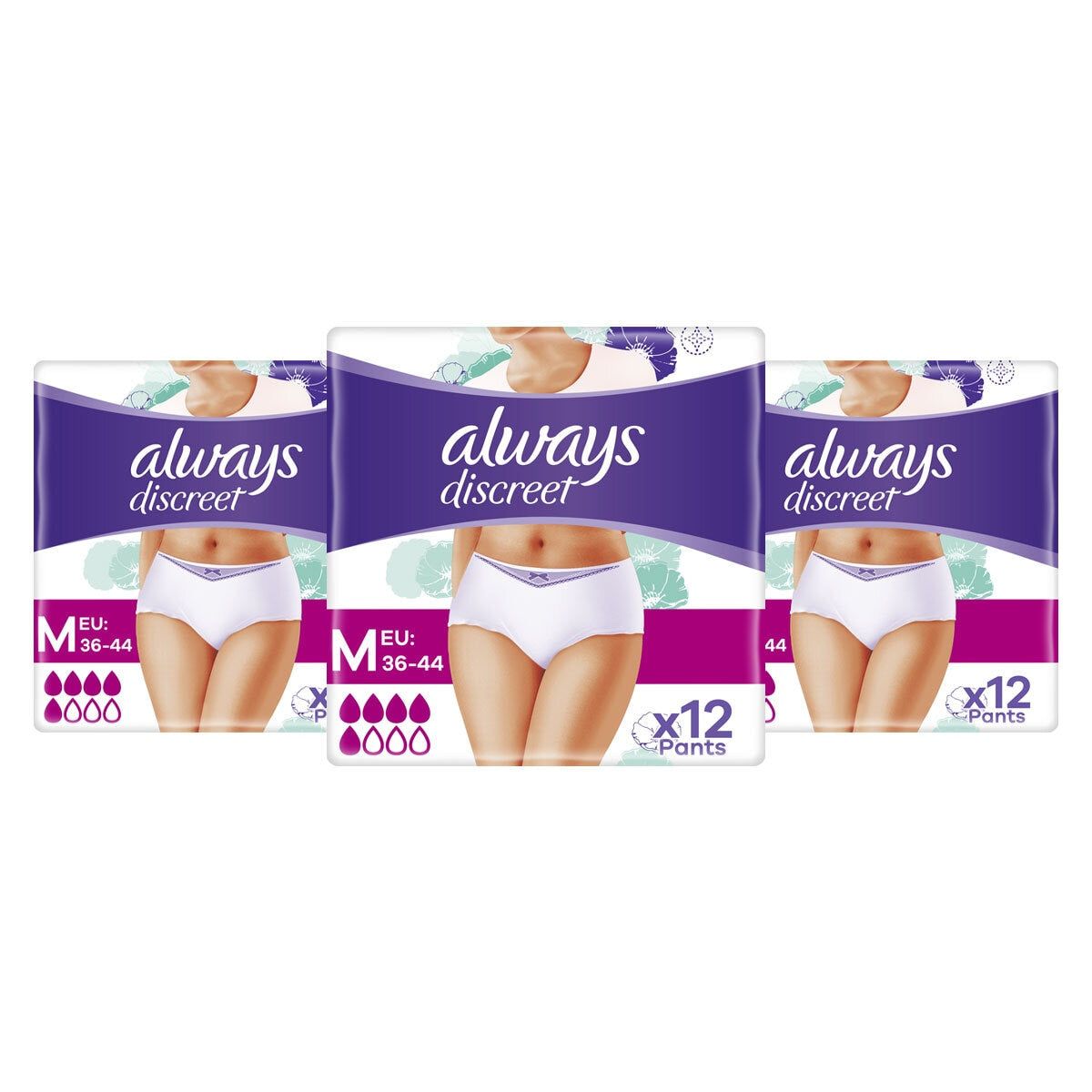 Always Discreet Normal Pants, 3 x 12 Pack - McGrocer