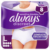 Always Discreet Underwear Incontinence Pants Plus Large x8 - McGrocer