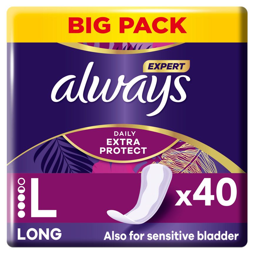 Always Expert Daily Extra Protect Long Liners x 40 - McGrocer