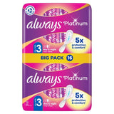 Always Platinum Night Sanitary Towels Wings Size 3   16 per pack - McGrocer