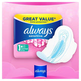 Always Sanitary Towels Sensitive Normal (Size 1) Wings   14 per pack - McGrocer