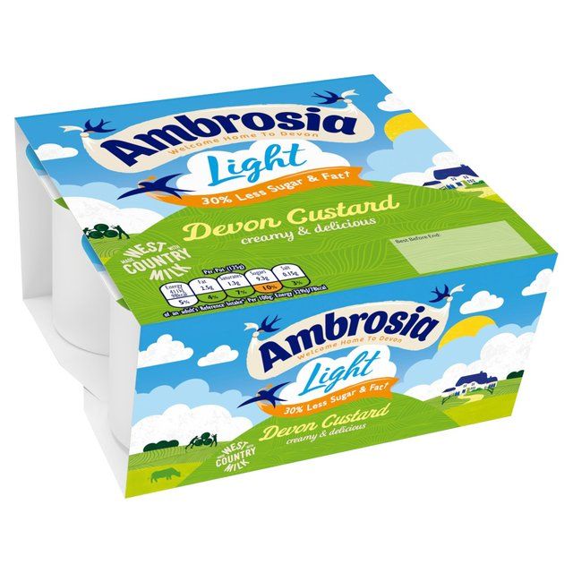 Ambrosia Light Custard Pots   4 x 125g - McGrocer