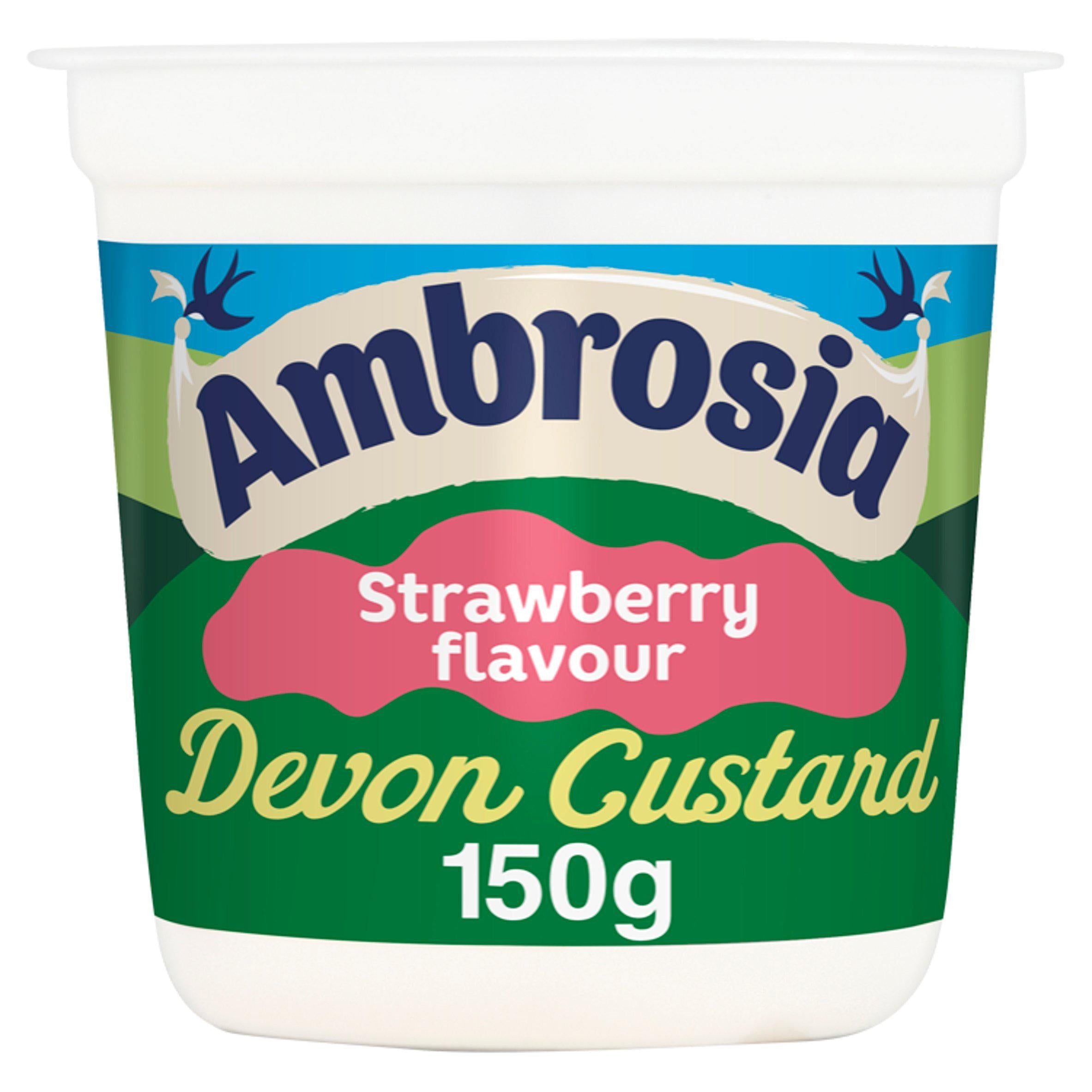 Ambrosia Strawberry Devon Custard Pot 150g - McGrocer