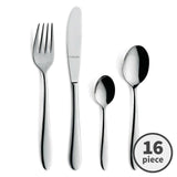 Amefa Modern Stainless Steel Cutlery Set 16 per pack - McGrocer