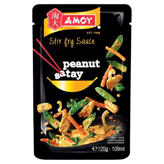 Amoy Roasted Peanut Satay Stir Fry Sauce 120g - McGrocer