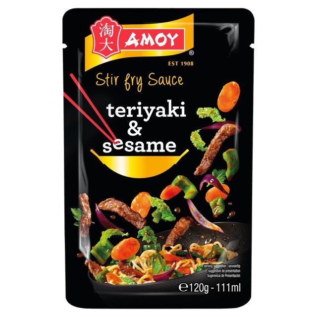 Amoy Teriyaki & Toasted Sesame Seeds Stir Fry Sauce   120g - McGrocer