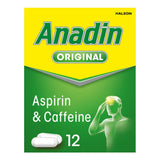 Anadin Original Pain Relief Tablets x12 - McGrocer
