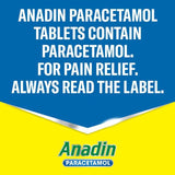 Anadin Paracetamol Pain Relief for Headaches Cold & Flu Tablets 16 16 per pack - McGrocer