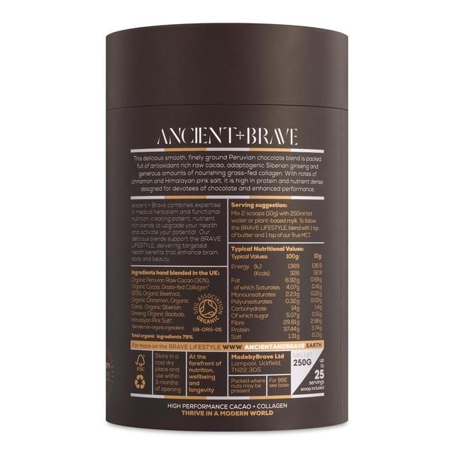 Ancient + Brave Cacao & Collagen 250g - McGrocer