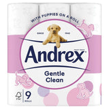Andrex Gentle Clean Toilet Roll 9 per pack - McGrocer