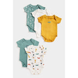 Animal Band Short-Sleeved Bodysuits - 5 Pack - McGrocer