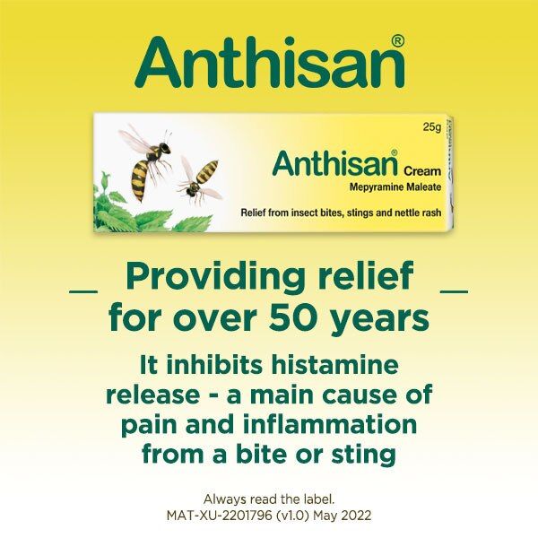 Anthisan Cream Relief from Insect Bites and Stings 20g - McGrocer