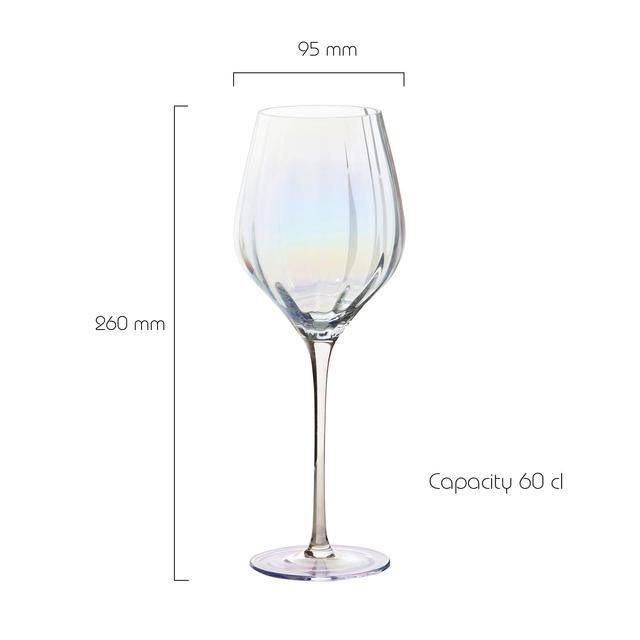 Anton Studio Designs Palazzo Wine Glasses Set of 2 600ml Lustre 2 per pack - McGrocer