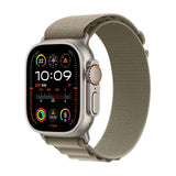 Apple Watch Ultra 2 GPS + Cellular, 49mm Titanium Case with Olive Alpine Loop - McGrocer