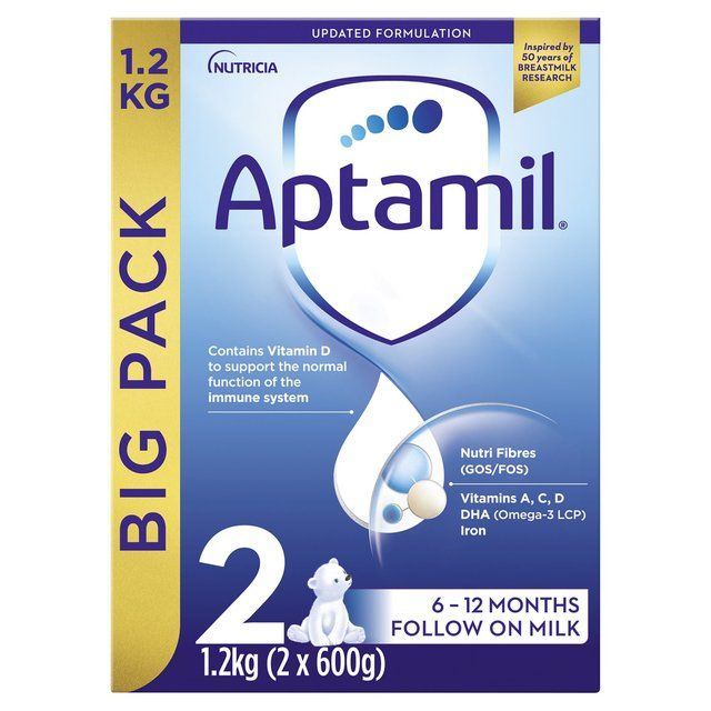 Aptamil 2 Follow On Milk 6-12 Months 2 x 600g - McGrocer