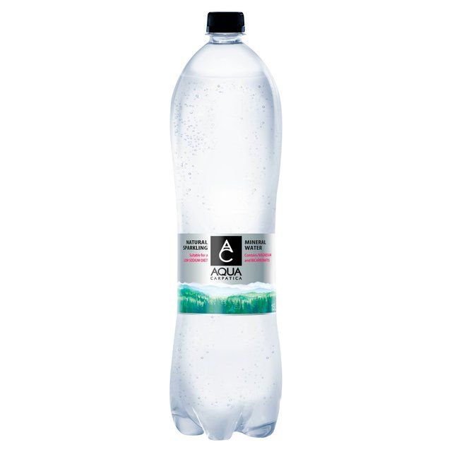 AQUA Carpatica Naturally Sparkling Mineral Water Low Sodium & Nitrates 6 x 1.5L - McGrocer