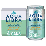 Aqua Libra Cucumber Mint & Lime Infused Sparkling Water 4 x 330ml - McGrocer