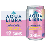 Aqua Libra Raspberry and Blackcurrant Infused Sparkling Water   12 x 330ml - McGrocer
