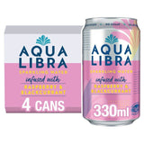 Aqua Libra Raspberry & Blackcurrant Infused Sparkling Water   4 x 330ml - McGrocer