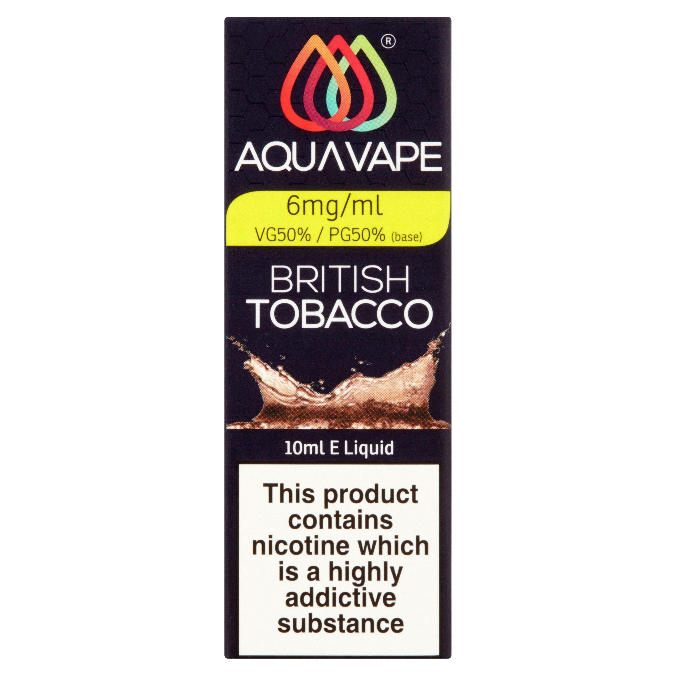 Aquavape Tobacco 6mg - McGrocer
