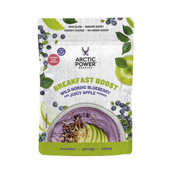 Arctic Power Berries Wild Nordic Blueberry Apple Powder 70g - McGrocer