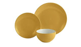 Argos Home 12 Piece Stoneware Dinner Set - Mustard - McGrocer