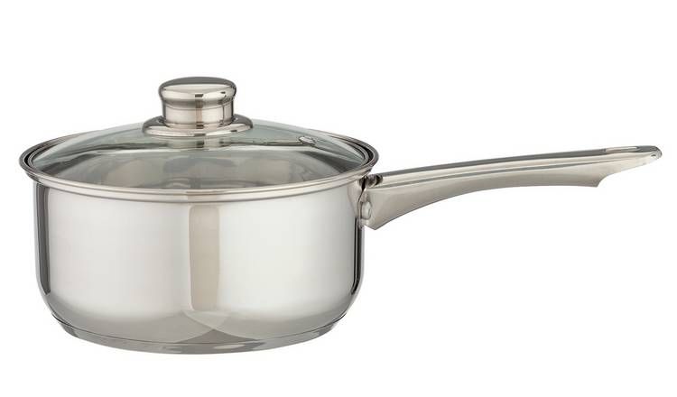 Argos Home 3 Piece Stainless Steel Pan Set - McGrocer