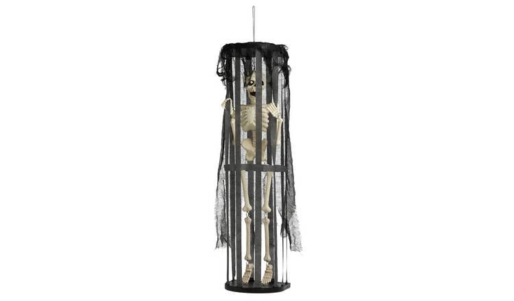 Argos Home Skeleton In Cage Halloween Decoration - McGrocer