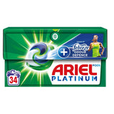 Ariel Platinum Pods Washing Liquid Capsules Febreze Odour Defence 34 Washes - McGrocer