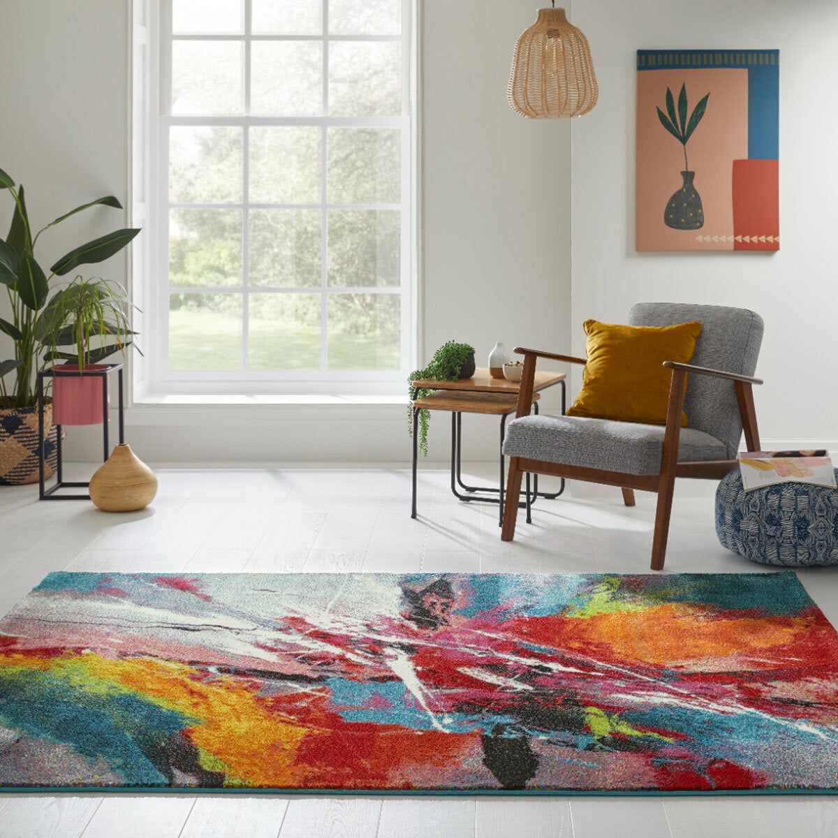 Art Spark Multicolour Rug in 2 Sizes - McGrocer