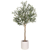 Artificial 6.5ft Olive Tree in Planter - McGrocer