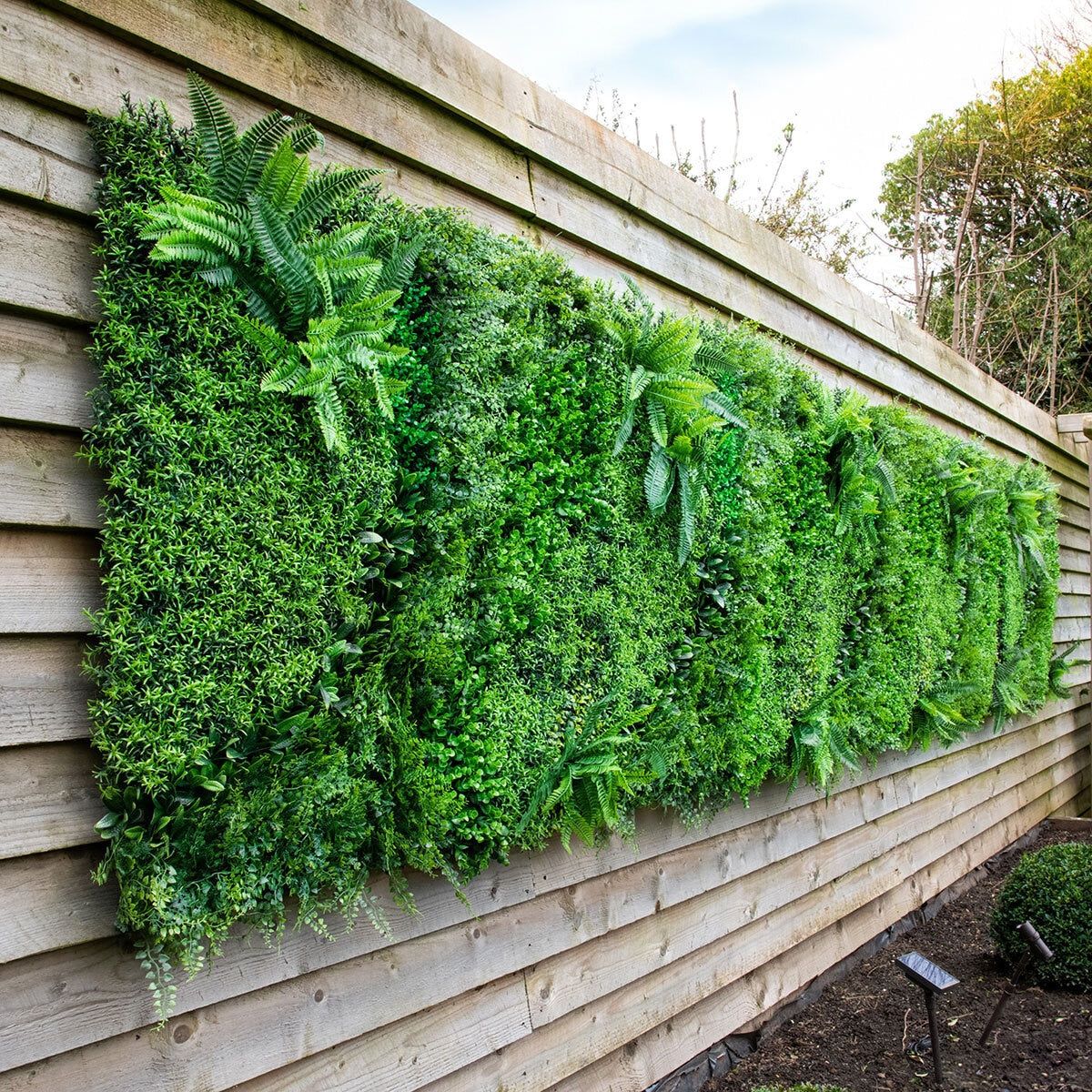 Artificial Mixed Foliage 1m x 1m Wall Panel, Pack of 5 - McGrocer
